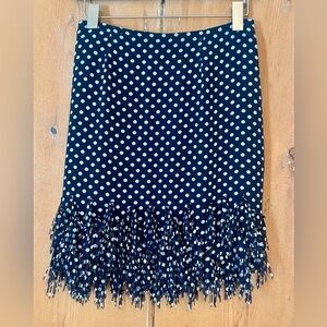 Ann Taylor fringe skirt SZ4